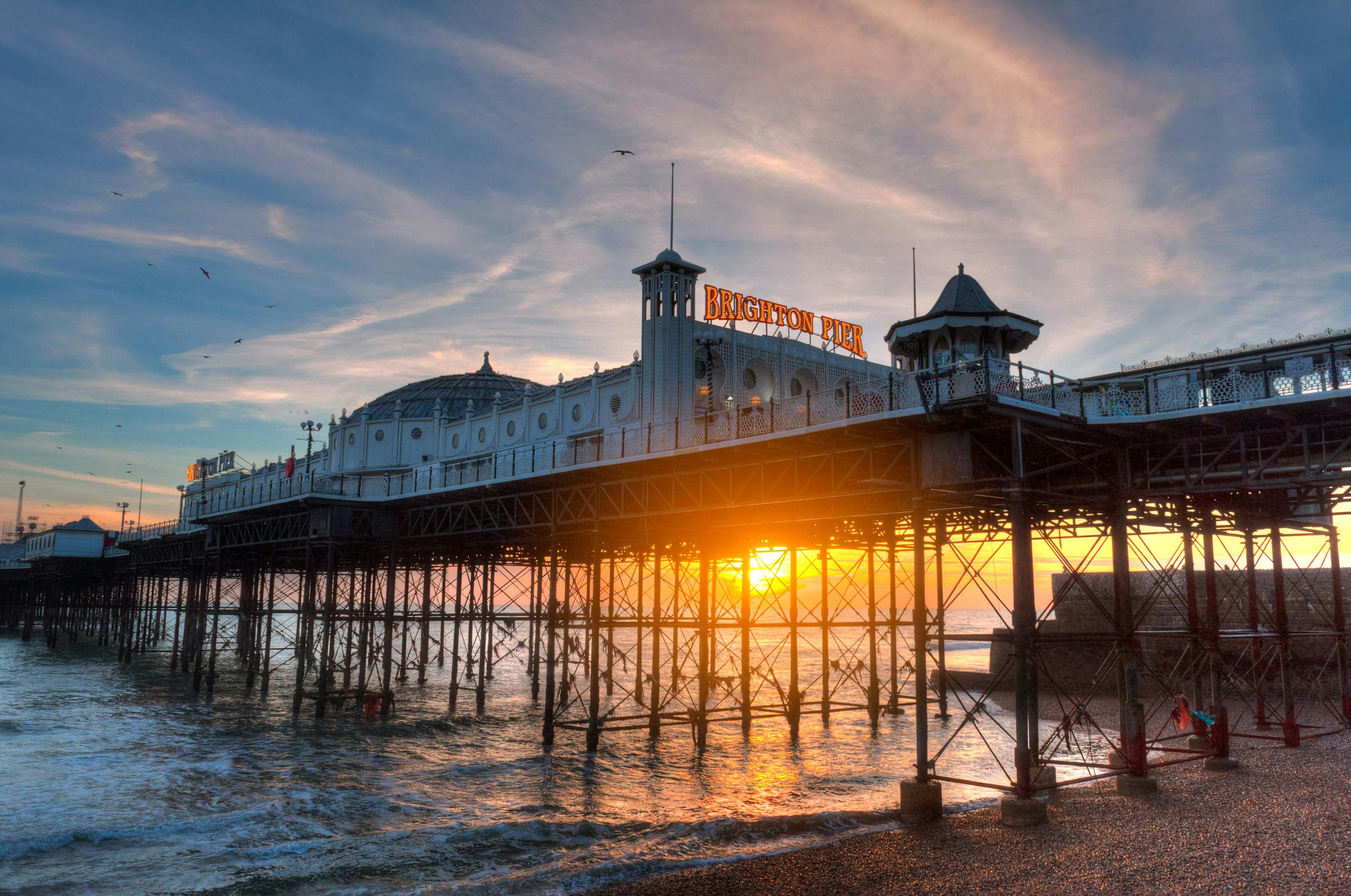 Brighton Pier at sunset